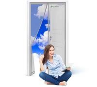 Moustiquaire Porte MagnéTique 125 x 200 cm Moustiquaire sur Mesure de Porte sans Percer Outil Facile pour Enfants et Animaux de Compagnie Gris