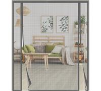 Moustiquaire Porte Magnétique，180x210cm ，Moustiquaire Double porte Fibre de Verre pour Porte de Balcon