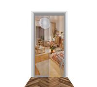 Moustiquaire Porte Magnetique 78 x 211 cm Fermeture Automatique Moustiquaire Magnetique Porte Sans Perçage Installation Facile pour La Plupart Les Types de Fenêtres Ou Porte, Gris