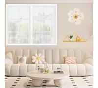 Moustiquaire Porte Magnétique 80 x 111 cm Maintient L'Air Frais à L'Intérieur Maille Ultra Fine avec Aimants et Bande Adhesive pour Porte D'Entrée Intérieur et Fenêtres, Blanc