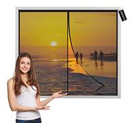 Moustiquaire Porte Magnétique 85x115cm Rideau de Porte Anti-moustique-Rideau de Porte Antimoustique avec Fermeture Aimantée-Facile à Installer pour portes fenêtres balcon Noir