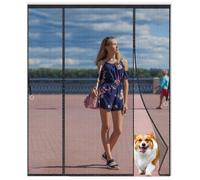 Moustiquaire Porte Magnétique,Magnétique Moustique, Moustiquaire Aimantée Double Ouverture Latérale, Rideau Anti Moustique,Montage Facile Et AdhéSif,Deux côtés ouverts, Pour Portes Coulissante Balcon