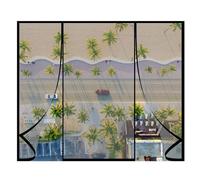 Moustiquaire Porte Magnétique noir 235x215cm | Rideau avec Aimants Puissants Sans Perçage Installation Facile en 5 Minutes Protection Anti Insectes pour Porte Fenêtre