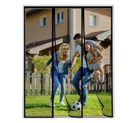 Moustiquaire Porte Magnétique, Noir Moustiquaire Porte Fenetre Aimantée Magnetique, Maille Ultra Fine Moustiquaire Aimantée, Rideau Moustiquaire Porte Magnétique pour Balcon, 140x200cm