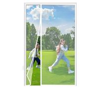 Moustiquaire Porte Magnétique sur Mesure de 120×225cm Blanc Rideau Antimoustique pour Couloirs Portes Chambre