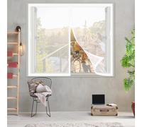 Moustiquaire Porte, Moustiquaire 99 x 210 cm Anti-Moustique avec Aimants Différentes Tailles Porte Fenetre Magnétique pour de Balcon, Blanc