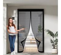 Moustiquaire Porte Porte 80 x 90 cm Anti-Moustiques, Anti-Insectes, Maille Ultra-Fine, Installation Facile, Anti Moustique pour de Balcon, Cave, Noir