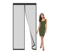 Moustiquaire Porte Porte Magnetique,140x225cm Rideau Anti Moustique,Sans Perçage,Fermeture Automatique Noir