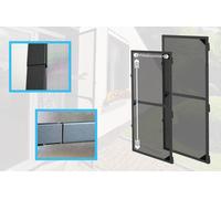Moustiquaire porte télescopique kit balcon terrasse cadre en aluminium...