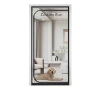 Moustiquaire pour animaux de compagnie, Porte moustiquaire avec fermeture à glissière for animaux de plusieurs tailles(W*H:90 * 210cm)
