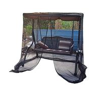 Moustiquaire pour Balançoire de Terrasse, Moustiquaire pour Chaise à Bascule avec Balançoire de Jardin, Maille avec Ouverture à Glissière et Tente(Taille d'une Chaise pour Deux Personnes)