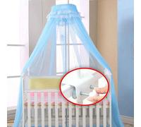 Moustiquaire Pour Bébé Été Filet Auvent Berceau Filet Auvent Lit Bébé Berceau Filet Auvent Moustiquaire Sans Support En Fer - Type Blue With Holder