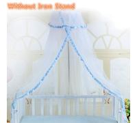 Moustiquaire Pour Bébé Été Filet Auvent Berceau Filet Auvent Lit Bébé Berceau Filet Auvent Moustiquaire Sans Support En Fer - Type Blue