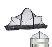 Moustiquaire pour Bébé Lit Berceau, Housse De Filet De Poussette, Filet De Voyage Léger pour Lit Parapluie, Maille Respirante Et Pliable pour Poussette, Parc, Cododo