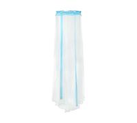 Moustiquaire pour bébé lit Berceau Universelle Accessoire Protectrice pour Lits Bébé Contre Insectes Housse pour Poussette Landau Moustiques Décoration Chambre Lit Bébé Cadeau Blanc/Blue