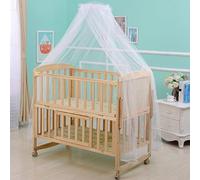 Moustiquaire pour berceau et lit d'enfant, rideau de dôme pliable pour crèches et lit à baldaquin, 1,6 x 4,2 m