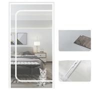 Moustiquaire pour chat à double fermeture éclair pour empêcher les moustiques et empêcher les animaux de s'échapper 90 x 210 cm Convient pour salon, chambre à coucher, couloir (C-blanc, 90 x 210 cm)