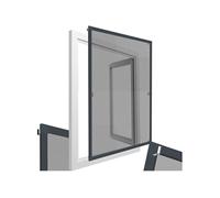 Moustiquaire pour fenêtre 100x120 cm Gris Anthracite Cadre Aluminium