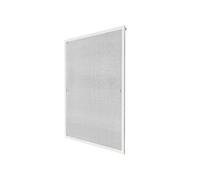 Moustiquaire pour fenêtre cadre fixe en aluminium 130x150 cm blanc