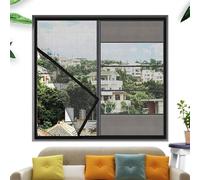 Moustiquaire pour fenêtre en fibre de verre, moustiquaire autocollante pour fenêtres 85 x 90 cm, installation facile, empêche les insectes/mouches/moustiques d'entrer dans la pièce.