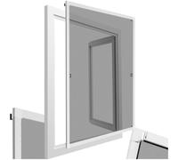 MOUSTIQUAIRE DE PORTE - TECTAKE - Moustiquaire pour Fenêtre Cadre en Aluminium Ajustable 80 cm x 100 cm - Blanc