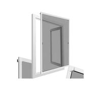 Moustiquaire pour Fenêtres Découpe individuelle sans percer ni visser blanc