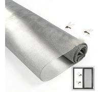 Moustiquaire pour Fenêtres et Portes, 120 X 250 cm, Filet Découpable a Cadre Fixe, Protection Efficace Contre Les Insectes, Gris, Filet Moustiquaire pour Fenêtre, Grillage pour Moustiquaire