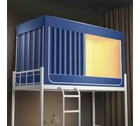 Moustiquaire pour lit simple, rideau de lit bloquant la lumière avec support pour dortoir, lit superposé et chambre à coucher