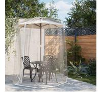 vidaXL Moustiquaire pour parasol 220 maille blanc Φ330x250 cm