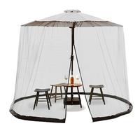 Moustiquaire pour parasol Dellyy 230 x 300 cm - Moustiquaire ronde - Terrasses, pelouses et balcons