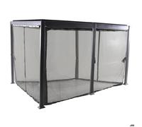 Moustiquaire pour pergola ""Avila"" graphite 4x3m en polyester - Hespéride