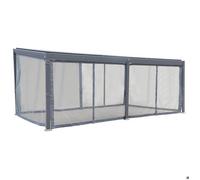 Hespéride Moustiquaire pour pergola bioclimatique Avila Graphite 6 x 3,5 m Polyester