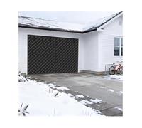 Moustiquaire pour porte d'entrée, Kit de rideau d'isolation magnétique for porte de garage multicolore, plusieurs tailles(Black,16x7.5FT(4.88x2.29m))