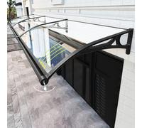 Moustiquaire pour porte et fenêtre avec système de drainage - Résistant aux chocs - Design arrondi - 170 x 50 cm - Idéal pour une protection contre les intempéries et une meilleure ventilation.
