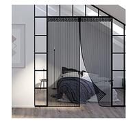 Moustiquaire Pour Porte Magnétique,140x200cm Rideau de Porte Moustiquaire Magnétique,Laisse Passer l'Air FraisRideaux Anti Mouche avec Bandes Magnétiques Fermeture Automatique pour Porte