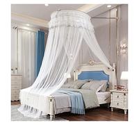 Moustiquaire pour Poteau de lit, baldaquin Suspendu pour Anti-Insectes carré au-Dessus du lit, moustiquaire pour lit Simple à King Size pour extérieur ou intérieur, Chambre, Voyage
