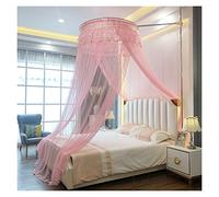 Moustiquaire pour Poteau de lit, baldaquin Suspendu pour Anti-Insectes carré au-Dessus du lit, moustiquaire pour lit Simple à King Size pour extérieur ou intérieur, Chambre, Voyage