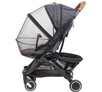 Moustiquaire pour poussette All Inclusive - Ouverture facile avec Zip - Poche rangement incluse Noir G