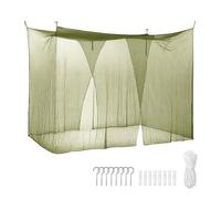 Moustiquaire pour terrasse, portable, grand, rectangulaire, protection contre les mouches, pour l'extérieur, pour la détente, le sommeil, comme protection pour la cour, le balcon et sur