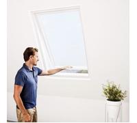 Moustiquaire pour Velux - WINDHAGER - 130x150 cm - Gris anthracite - Système zip - Fixation adhésive