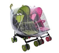 Moustiquaire Poussette de Bébé Anti-Insectes Universelle Protection Housse pour Landau Lit Parapluie Nacelle Couffin Auto-siège Berceau Pliable Accessoires Contre Guêpes Moustiques