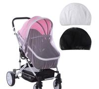 Moustiquaire Poussette Universelle, 2Pcs Moustiquaires Bébé Moustiquaire Poussette Moustiquaire Poussette Canne Bebe pour activités de Plein air, Anti-moustiques