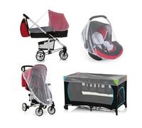 Moustiquaire Poussette Universelle Enfants pour Berceaux Poussettes Sièges Auto Lits de Voyage Protection Contre Les guêpes, Les moustiques et Les Insectes Berceaux et Lit Bébé Lavables