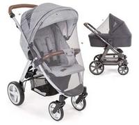 Moustiquaire / Protection anti-insectes universelle pour landau, poussette et lit parapluie Optimale contre les piqûres, Tissu à Mailles résistante, solide et lavable - Gris G