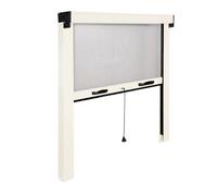 Moustiquaire - SANS MARQUE - 100X160 - Enroulable verticale - Aluminium - Blanc