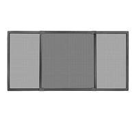 Schellenberg 50813 Moustiquaire fenetre coulissante Insectstop Slide avec cadre en aluminium ajustable extensible max. 193 x 75 cm, anthracite