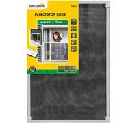 Moustiquaire Schellenberg Aluminium Blanc Extensible Avec cadre Fibre de verre 75 x 100 cm