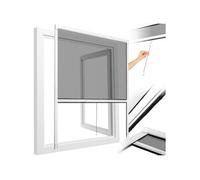 Moustiquaire store pour fenêtre en aluminium 90 x 160 cm blanc