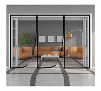 Moustiquaire sur Mesure AimantéE 120x215cm Fermeture Automatique Rideau de Porte Animaux AcceptéS pour Enfants et Animaux de Compagnie,noir