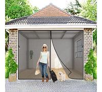 Moustiquaire sur Mesure AimantéE, 240x205 cm Fermeture Automatique Rideau de Porte Animaux AcceptéS pour Enfants et Animaux de Compagnie, Noir P